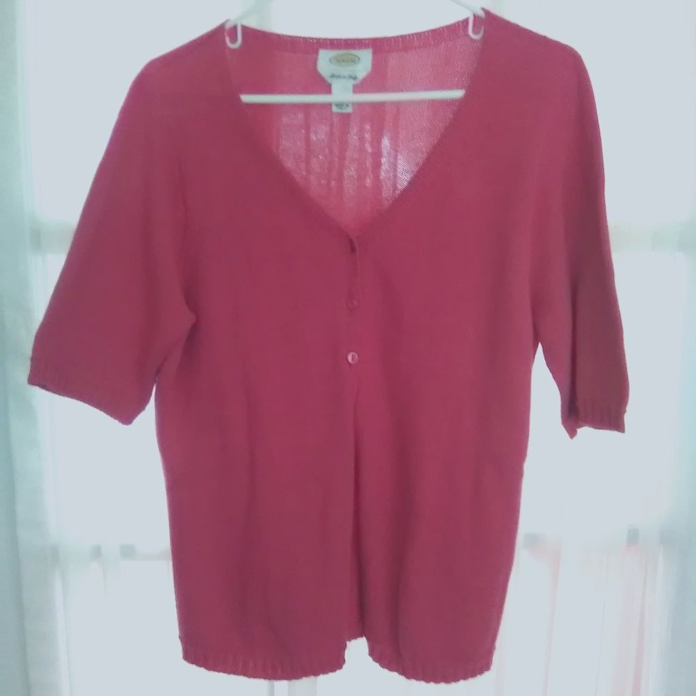 Pink Cardigan/Talbots